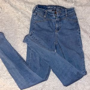 Super Stretch American Eagle High Waisted Jeans